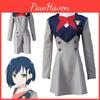 Hochwertiges Darling In The Franxx Hiro Ichigo Uniform Cosplay Kostümset