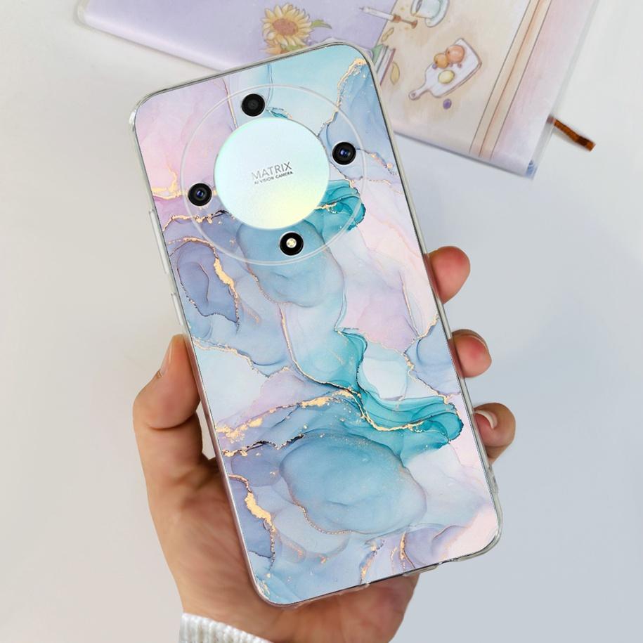 For Honor X9b 5G Case 2023 Fashion Flower Clear Silicone Soft Back Cover For Honor X9a RMO-NX1 Funda HonorX9 X 9 X 9B X 9A Coque