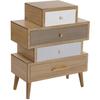 Wooden Chest of Drawers - VERSA - Kapu - 4 Drawers - Brown - Contemporary