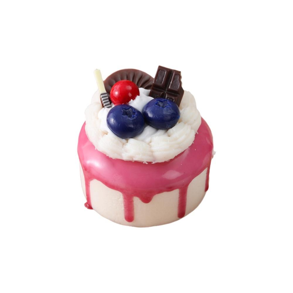 Soft Cake Squeeze Toy Cartoon Refrigerator Magnets New Mochi Squish Foam Toy For Stress Relief