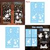 Christmas Static Cling Window Decals With White Christmas Snowman For Holiday Decor