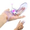 Black Smooth Silicone Finger Sleeve Deep Tissue Lady Massager Massage Vibrating