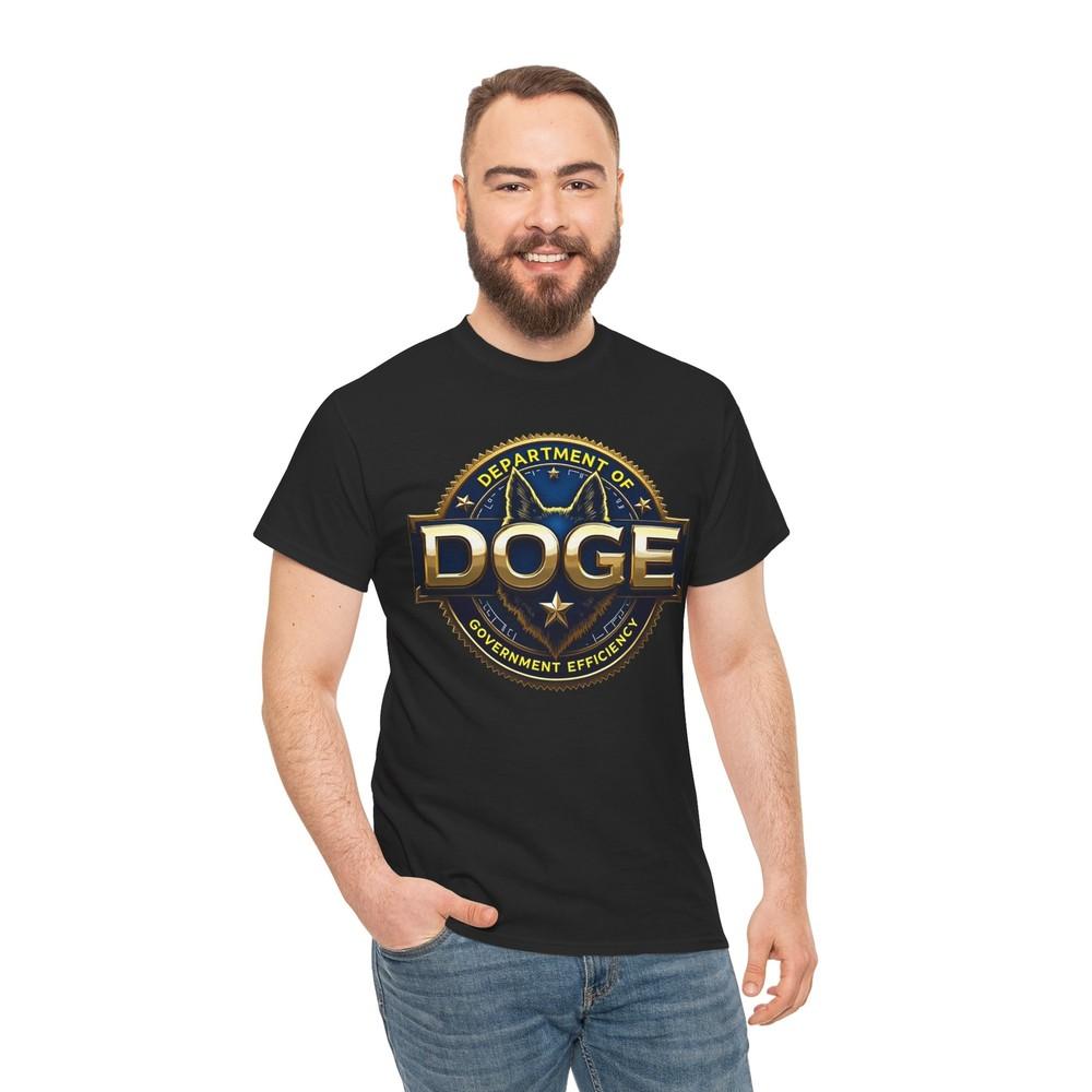 DOGE Dept of Government Efficiency Elon Trump Unisex Heavy Cotton Tee Unisex T-Shirt XXXXL