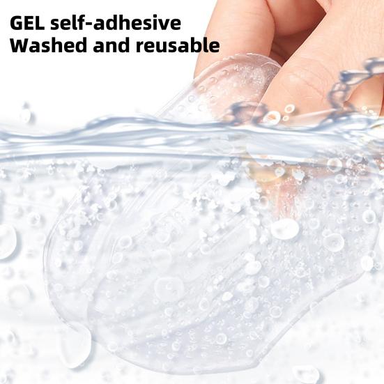 1 Pair Gel Heel Pad Self-adhesive Non-slip Foot Pain Relief Blister Prevention Loose Shoes High Heel Grip Cushion Liner Insert Shoe Accessories