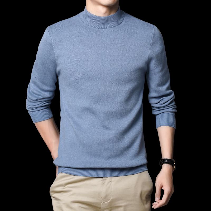 Heng Yuan Xiang Men's HYT81668 Winter Thickened Loose-Fit Round Neck Knit Sweater