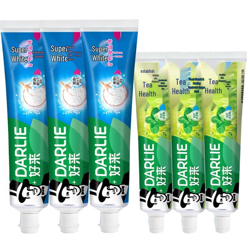 Darlie All Shiny White & Tea Clean Toothpaste 6-Pack Bundle