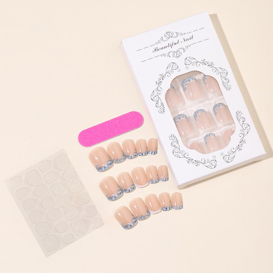 

Французские цветочные ретро накладные ногти: Съемные наклейки и типсы для нейл-арта