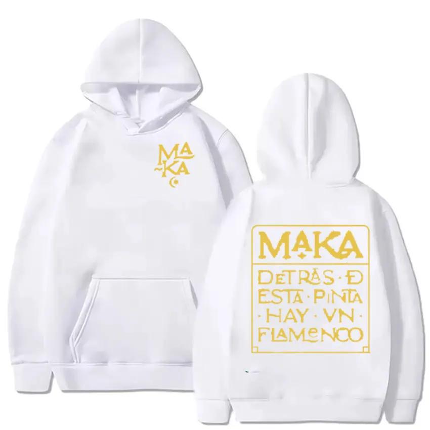 Rapper Maka Aura Mark 2025 Album Hoodie Men Vintage Oversized Pullover Sweatshirts Unisex Fashion Long Sleeve Hoodies Streetwear