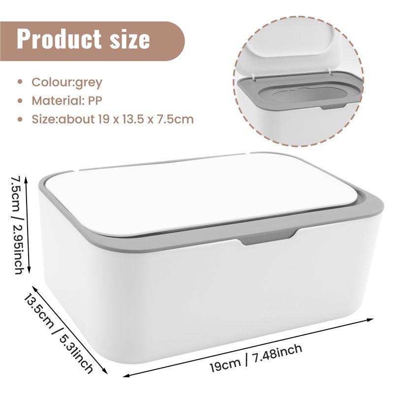 Versatile Wet Wipe Dispenser,Baby Napkin Storage Box Holder Container Dust-Proof Wet Tissue Box For Home, Office