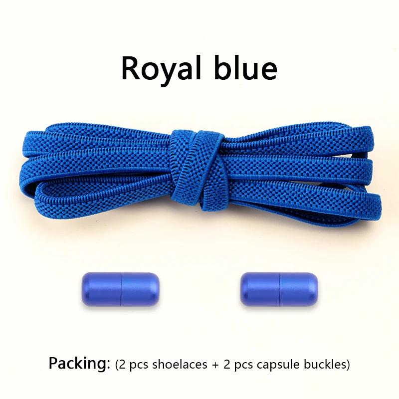 1 Pair Flat Shoe Laces for Sneakers Elastic Shoelaces Without Tie Convenient Quick On And Off Lazy Shoelace Accessories