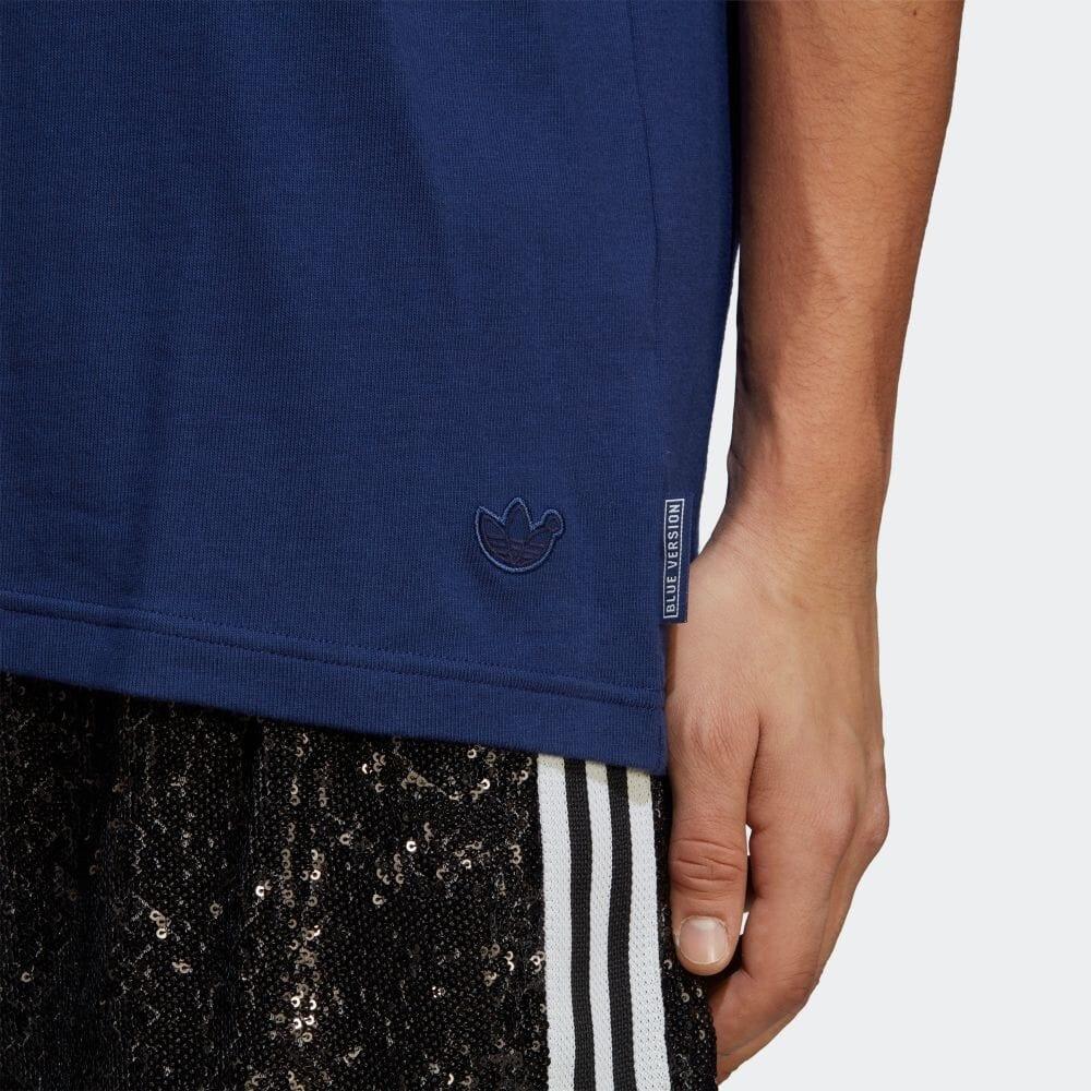 adidas Blue Version Club T-Shirt 'Blue White' Men's IA2459