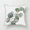 Simple Fresh Leaf Pattern Print Cover Car Sofa Cushion Cover Luxury Home Decoration Cushion Cover