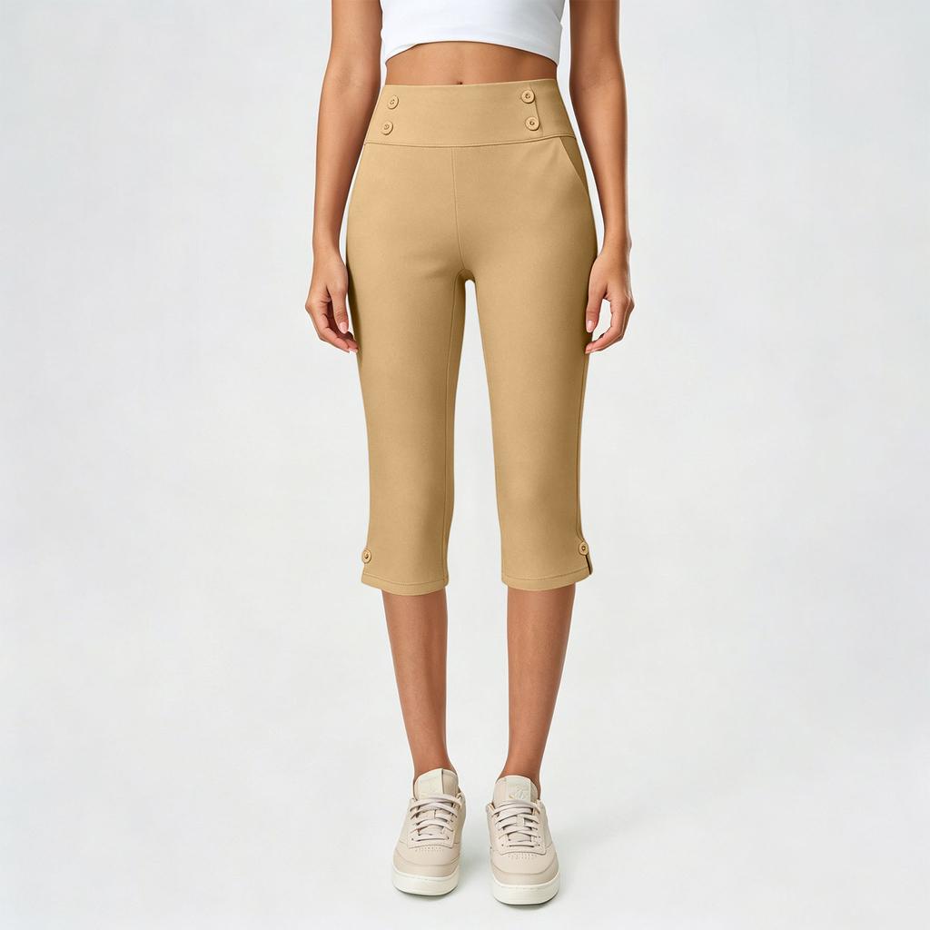 Women's Yoga Pants with Pockets, High Waist Stretch Workout Tights, Color Comfort Fit