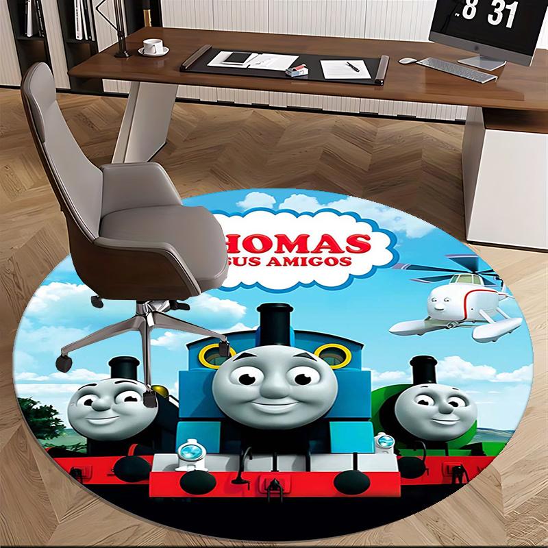 Thomas,Friends Chair Mat Round Rug Office Carpet, Non Slip, Suitable for Living Rooms, Bedrooms Decor.1205186a