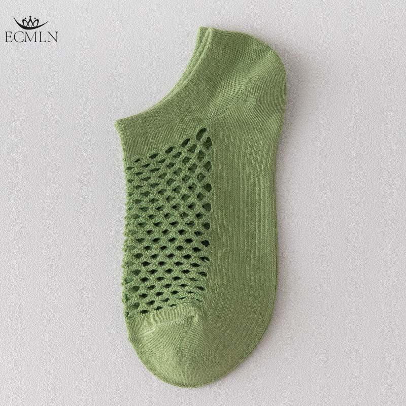 Women Mesh Breathable Hollow Out Ankle Socks Summer Multi Colors Holes Socks