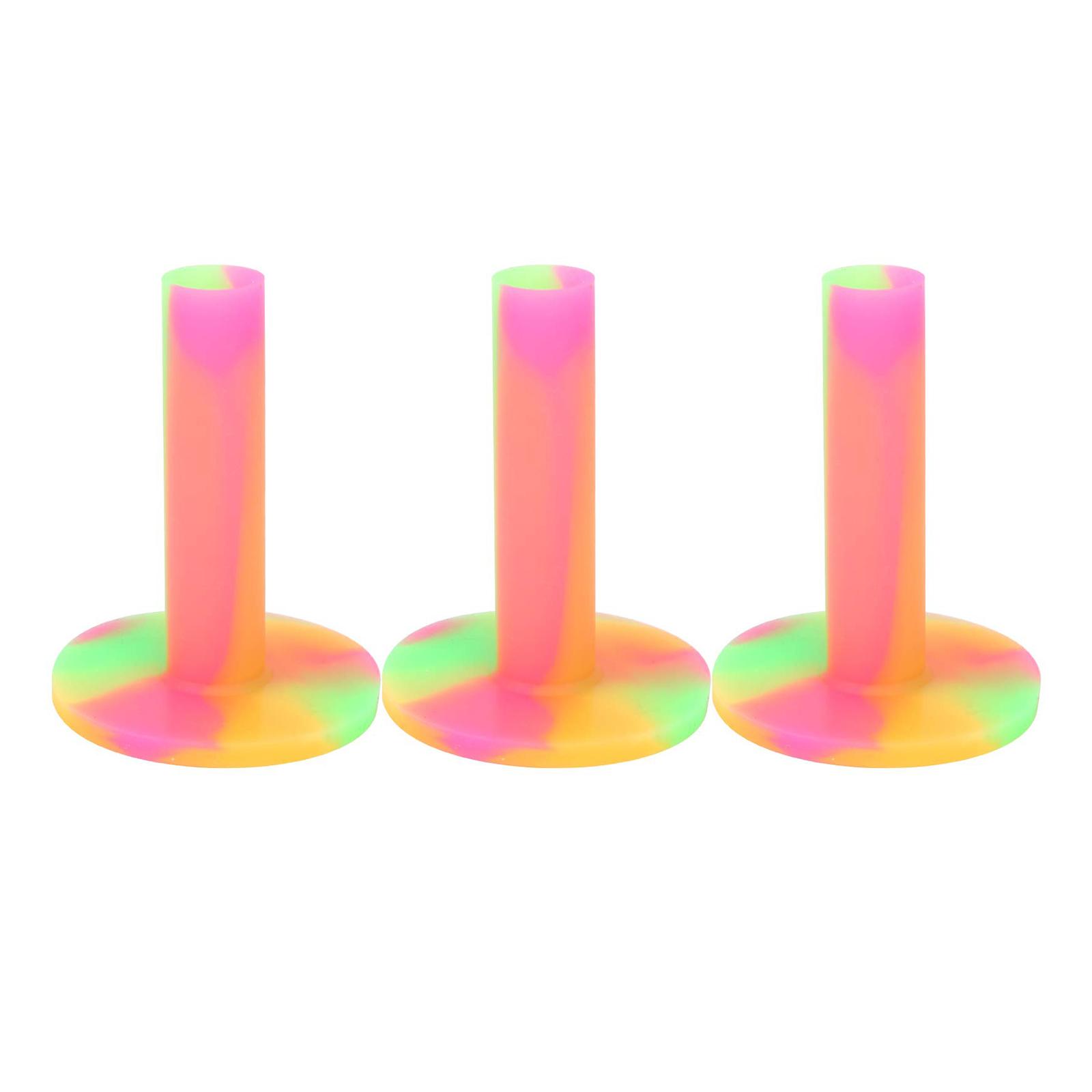 

3 шт. резиновые подставки для гольф-ти, тренировочные ти для практики, ти для тренировочного драйвинг-рейнджа для дома, офиса, заднего двора, для игры в помещении и на открытом воздухе