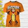 Disney Winnie Puuh Cartoon T-Shirt Lässige T-Shirts Anime 3D-Druck Kinder-T-Shirts Oberteile Kleidung