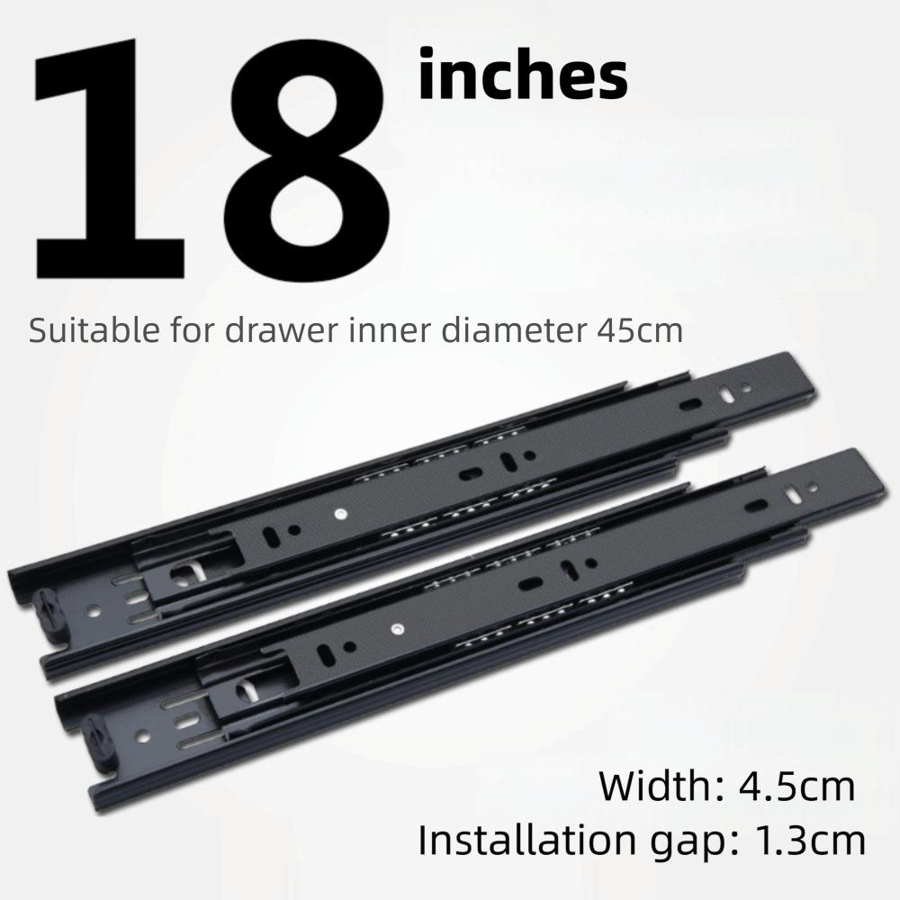 Heavy Duty Drawer Slides Smooth Operation Ball Bearing Drawer Rails  Office Furniture