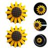 2Pcs Car Air Freshener Cute Car Perfume 3cm Sunflower Vent Clip Car Fragrance Scent Diffuser Auto Interior Decor