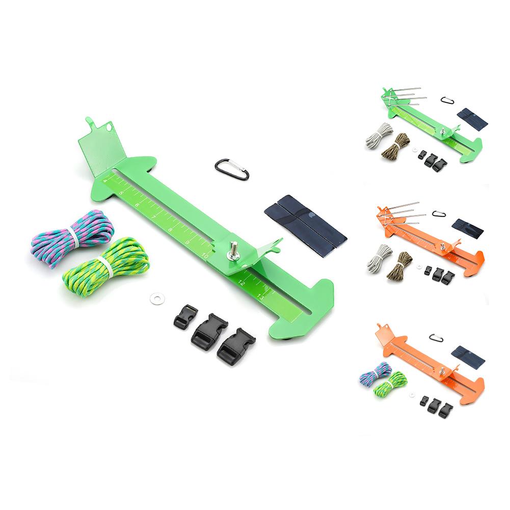 Narzędzie do robienia bransoletek paracord Jig Paracord Jig Bracelet Maker Zestaw narzędzi paracord Regulowany metalowy przyrząd do tkania bransoletek Zestaw narzędzi paracord Rękodzieło DIY