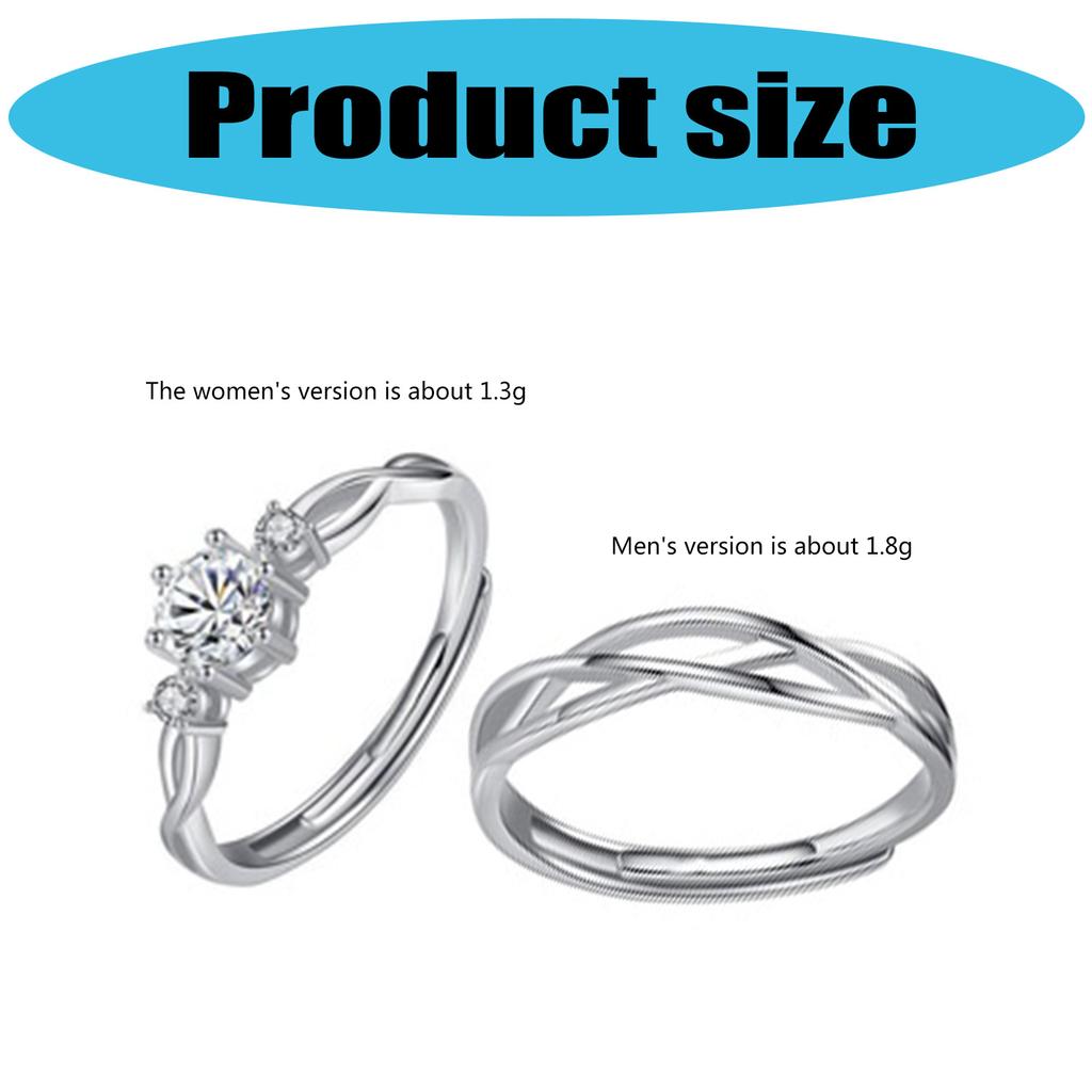 Adjustable Entangled Rings for Trendy Women Eternities Wedding Promise Engagement Jewelry Accessory Casual Wear