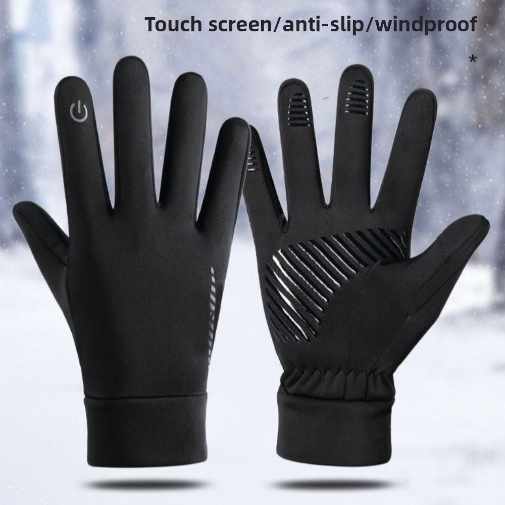 Plush Touch Screen Gloves Touchable Screen Skiing Gloves New Driving Mittens  Gift