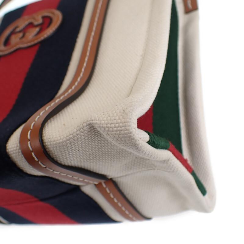 GUCCI  727735 2WAY bag Ivory canvas/leather Women