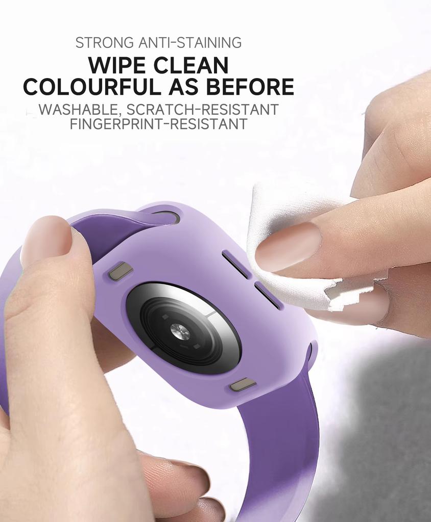 Case for Apple Watch Series 11 10 46mm 42mm Accessories Soft Silicone Protective Shell Bumper iwatch series 10 46 mm 42 mm Cover