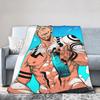 Ryomen Sukuna Jujutsu Kaisen Super Warm Blanket Students Plush Throw Blanket Fluffy Outdoor Flannel Bedspread Sofa Bed Cover