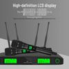 Professional UHF Wireless Handheld Dynamic Microphone Set with Anti-Howling and Infrared Frequency Matching for Stage and KTV Use