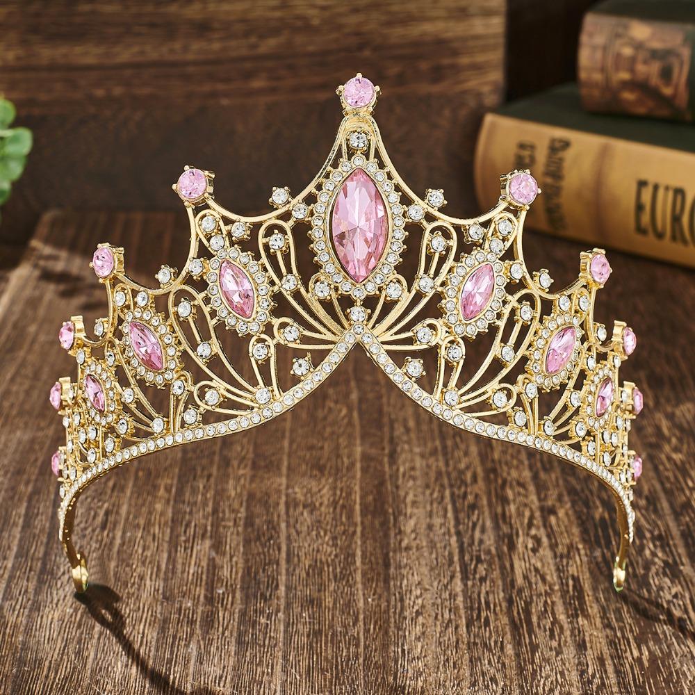 Crystal Bridal Crown Cosplay Royal Princess Crown Fashion Queen Crown  Wedding Accessories