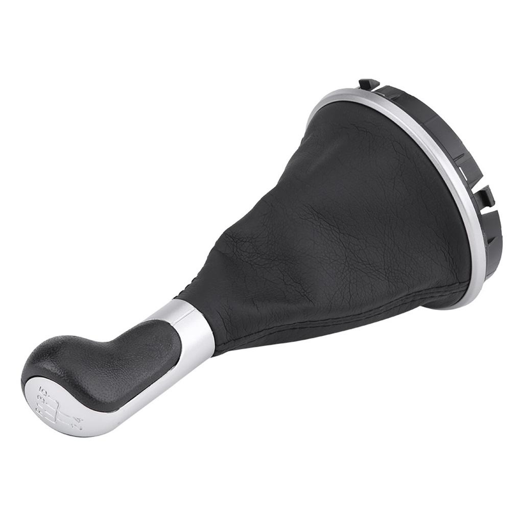Gr Stick   Knob Gr   Lever Gr Knob Black PU Lther Boot Cover Direct Fit for   MK2 Roomster 5J0711113F 5 Speed