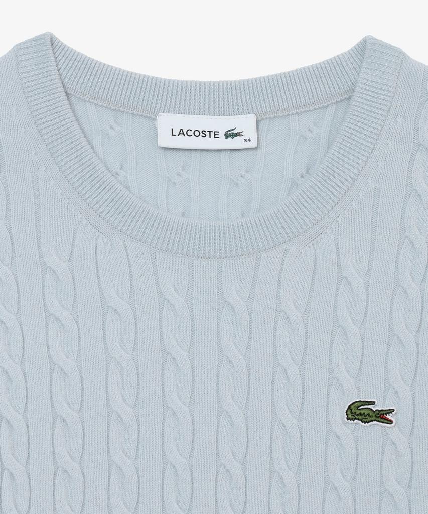 LACOSTE Women'S Cable Crew Neck Sweater Af183E-56N T01