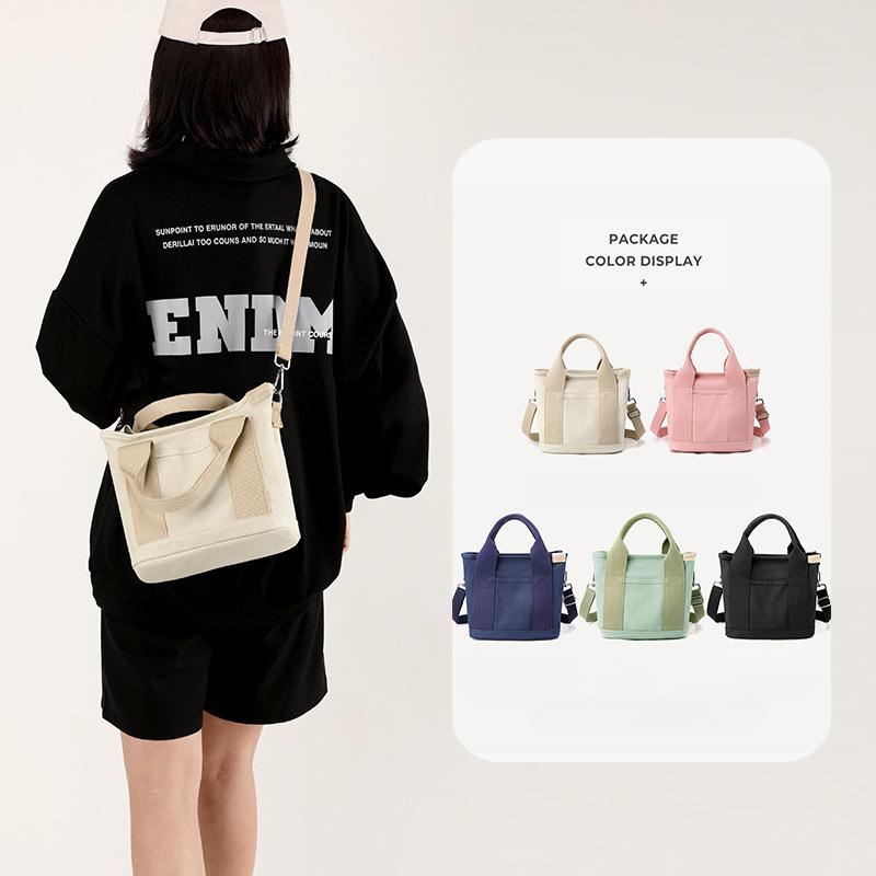 High-value New Japanese Canvas Bag, Fashionable and Simple, Large-capacity Handbag, Daily Commuting Multi-purpose Lunch Bag