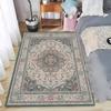 Retro Persian Area Rug Vintage Oriental Print Non-Slip Washable Floormat Carpet for Living Bedroom Kids Playroom Luxury Boho