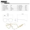 Oval Shades Frame Cat Eye Glasses Metal Bling Rhinestone Frame Eyewear Oversized Optical Spectacle Eyeglass for Women Men