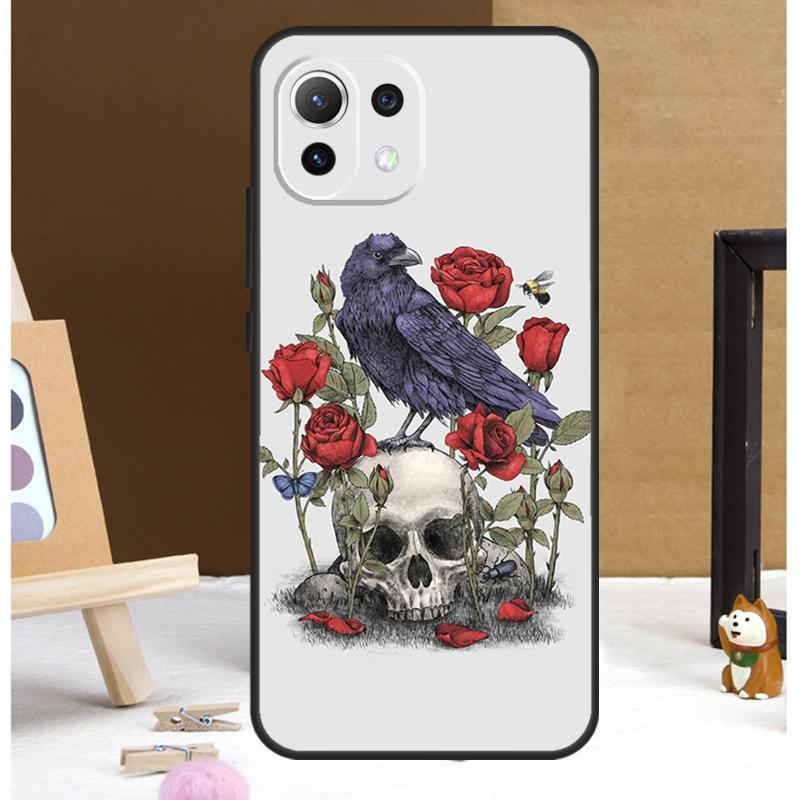 Raven Crow Skull pattern Case For POCO X6 Pro M6 X3 X4 X5 F3 F5 M5s Xiaomi 13 14 Ultra 12 Lite 11T 12T 13T Pro Cover