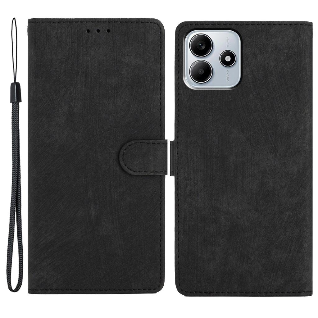 For Xiaomi Redmi Note 14 5G Case with Card Clots Skin-Touch PU Leather Phone Cover Stand