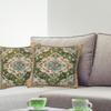 Set Of 2 Bohemian  Pattern Throw Pillow Case 18x18inch Soft Pillowcover for Indoor and Outdoor Use
