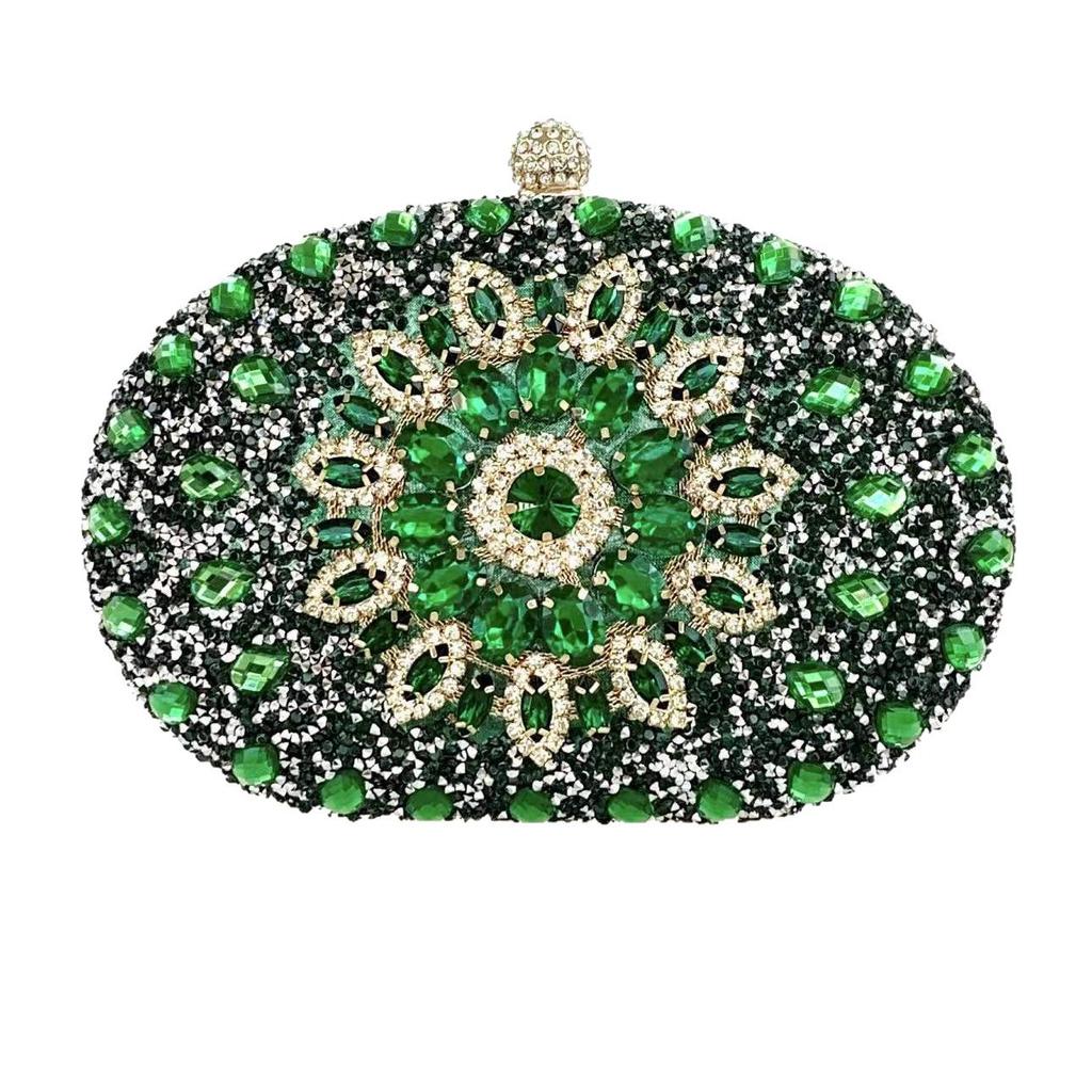 Women's Sparkly Rhinestone Glitter Clutch Purse Evening Handbag Shoulder Bag for Wedding Party Prom Crossbody Bag With Chain Evening Bag for Women