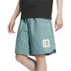 Adidas Soft And Comfortable Sports Digital Print Casual Shorts Men Shorts Mint-Blue JN9479