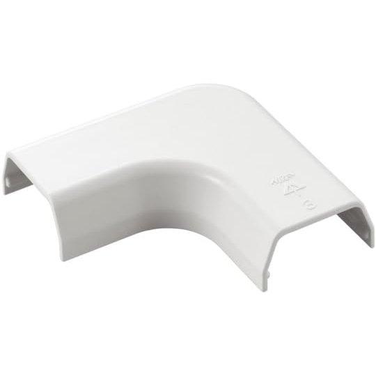 ELECOM LD-GAFM3MWH Flat Cable Trunking Corner Joint L-Shape Connector White