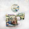 Hong Kong Fridge Stickers Creative Victoria Harbor Bauhinia Fridge Magnets Home Decor China Travelling Souvenirs Wedding Gifts