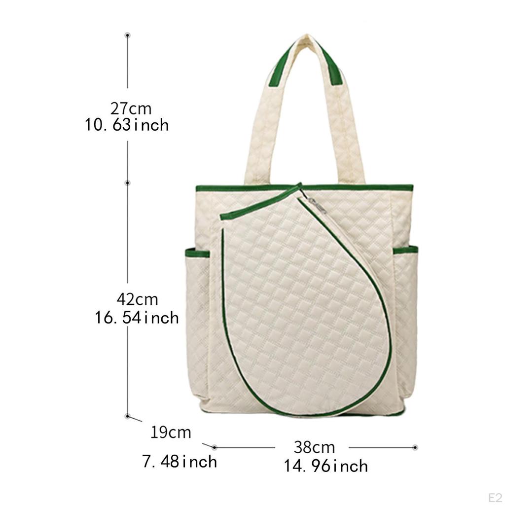 Tennistasche Schlägertasche Pickleball Rucksack Geräumige Reißverschlusstasche Schlägersportarten Schläger