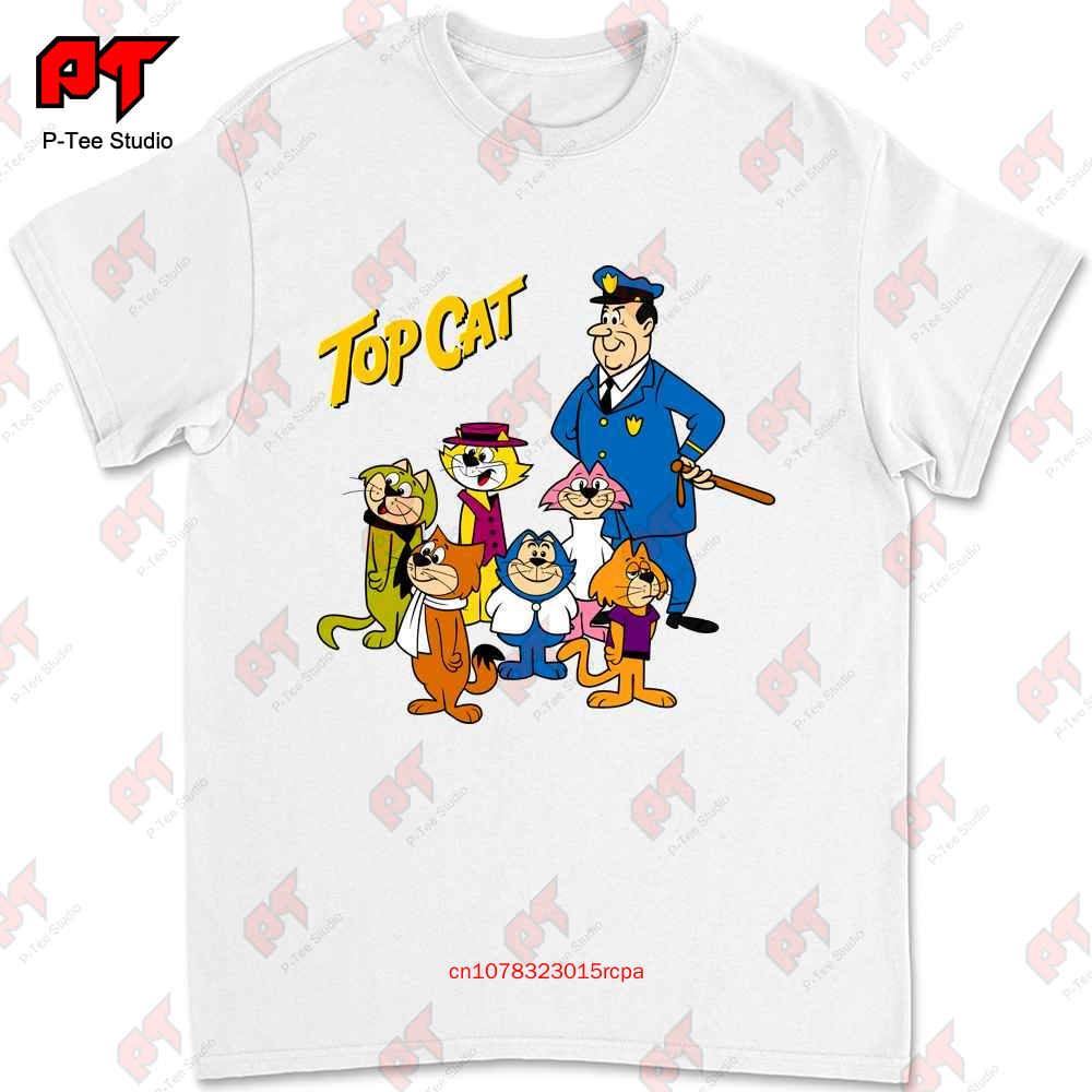 Tributo Cat Hanna Barbera-Cartone Anni 80-Cult T-shirt T6Z0