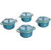 Baking Set Zwilling Staub Ceramique Mini Cocotte, 200 Ml, 4 Items, Antique Turquoise (40508-159-0)