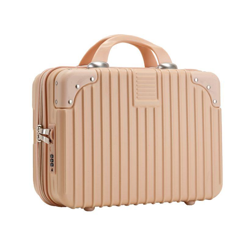 14palcové kosmetické pouzdro Úložná krabička na make-up Zámek s heslem taška na make-up Organizér Kufr Přenosný do ruky Cestovní pouzdro na zavazadla