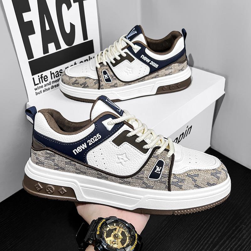 

Мужская обувь весна новые высококачественные универсальные нишевые кожаные туфли для серфинга молодежные спортивные белые туфли модные туфли 43