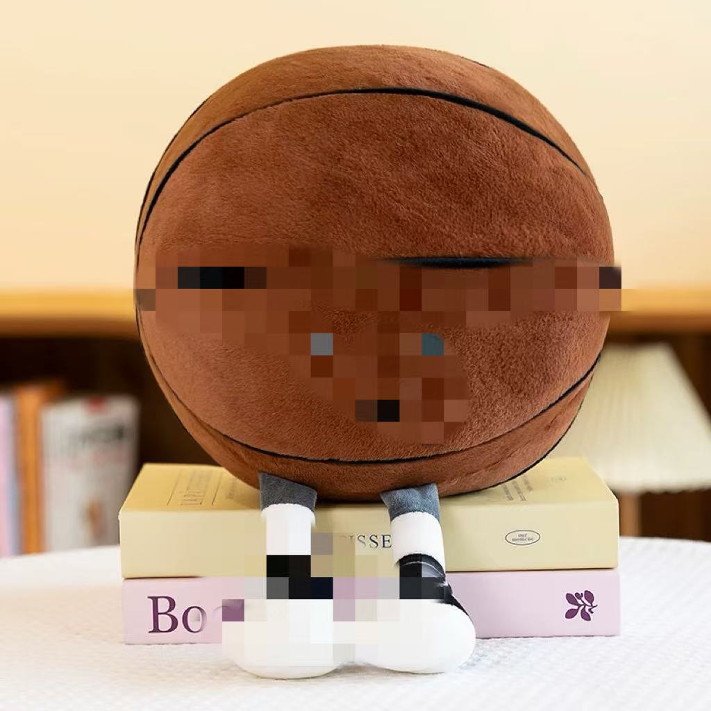 

Новая футбольная кукла, имитация баскетбольной куклы, креативная детская плюшевая игрушка 25cm【120g】