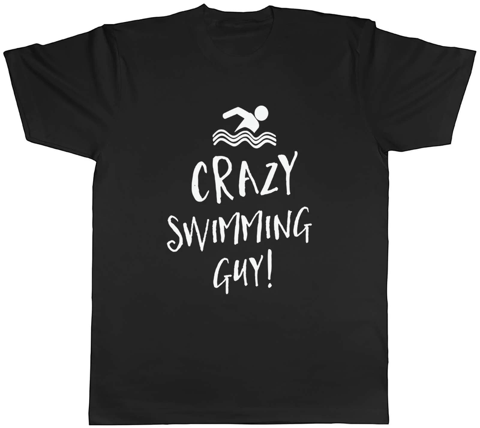 Crazy Swimming Guy Mens Unisex T-Shirt Tee M